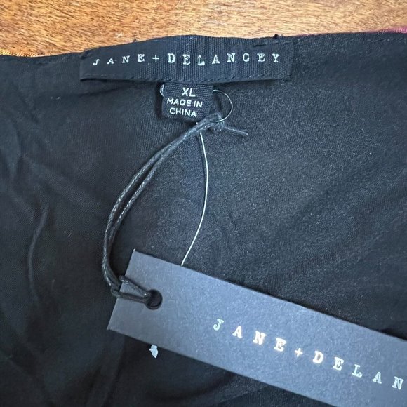 Jane + Delancey Blouse Top Women XL Multicolor Floral Ruched Off Shoulder Sheer - Picture 10 of 13